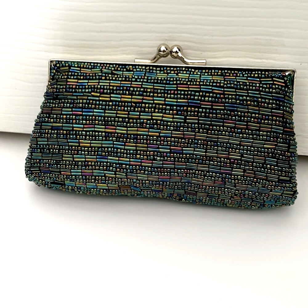 NWOT BEADED CLUTCH/SHOULDER BAG